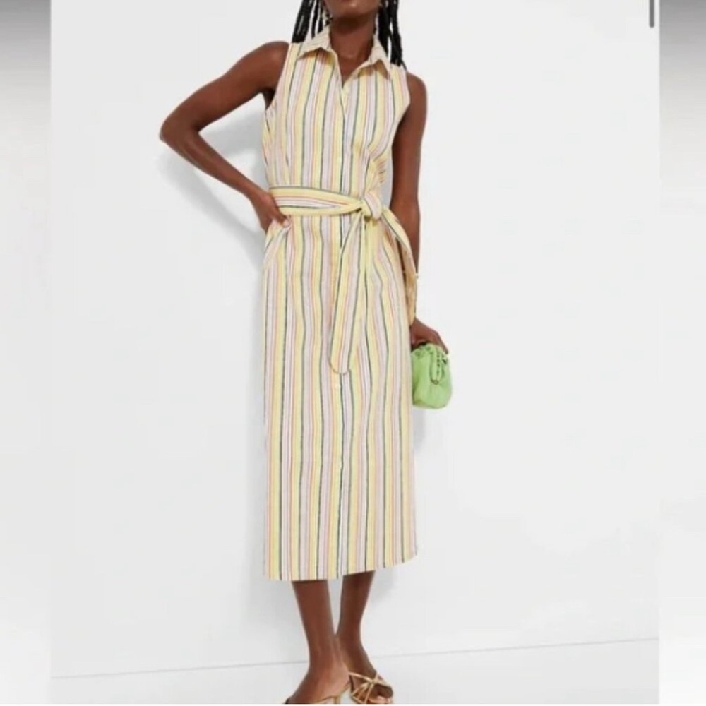 Tuckernuck Rainbow Stripe Sleeveless Riley Dress NWT